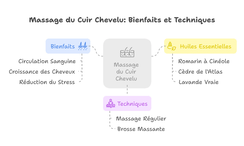 Massage du cuir chevelu
